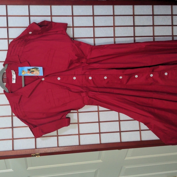 Bettie Page Dresses & Skirts - Bettie Page red pinup dress, NWT